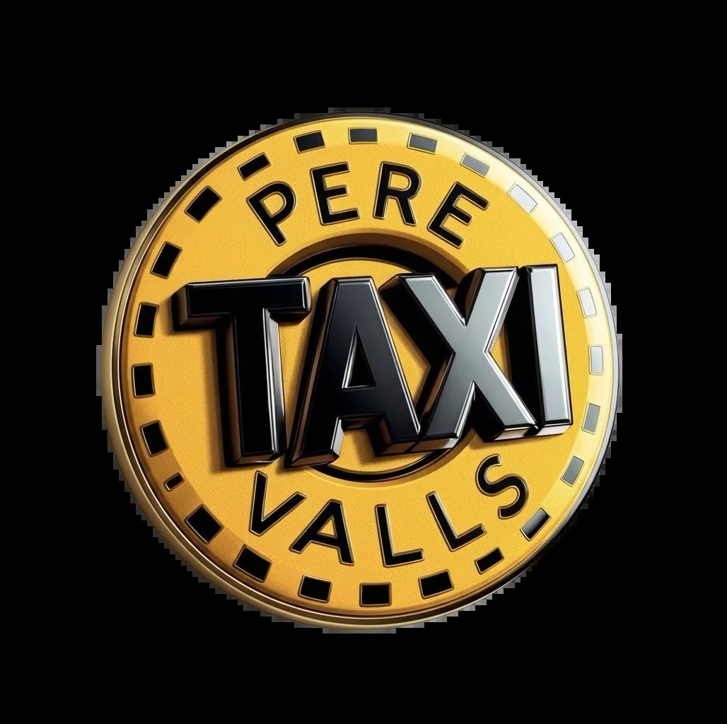 Pere Taxi Valls — insignia circular de taxi